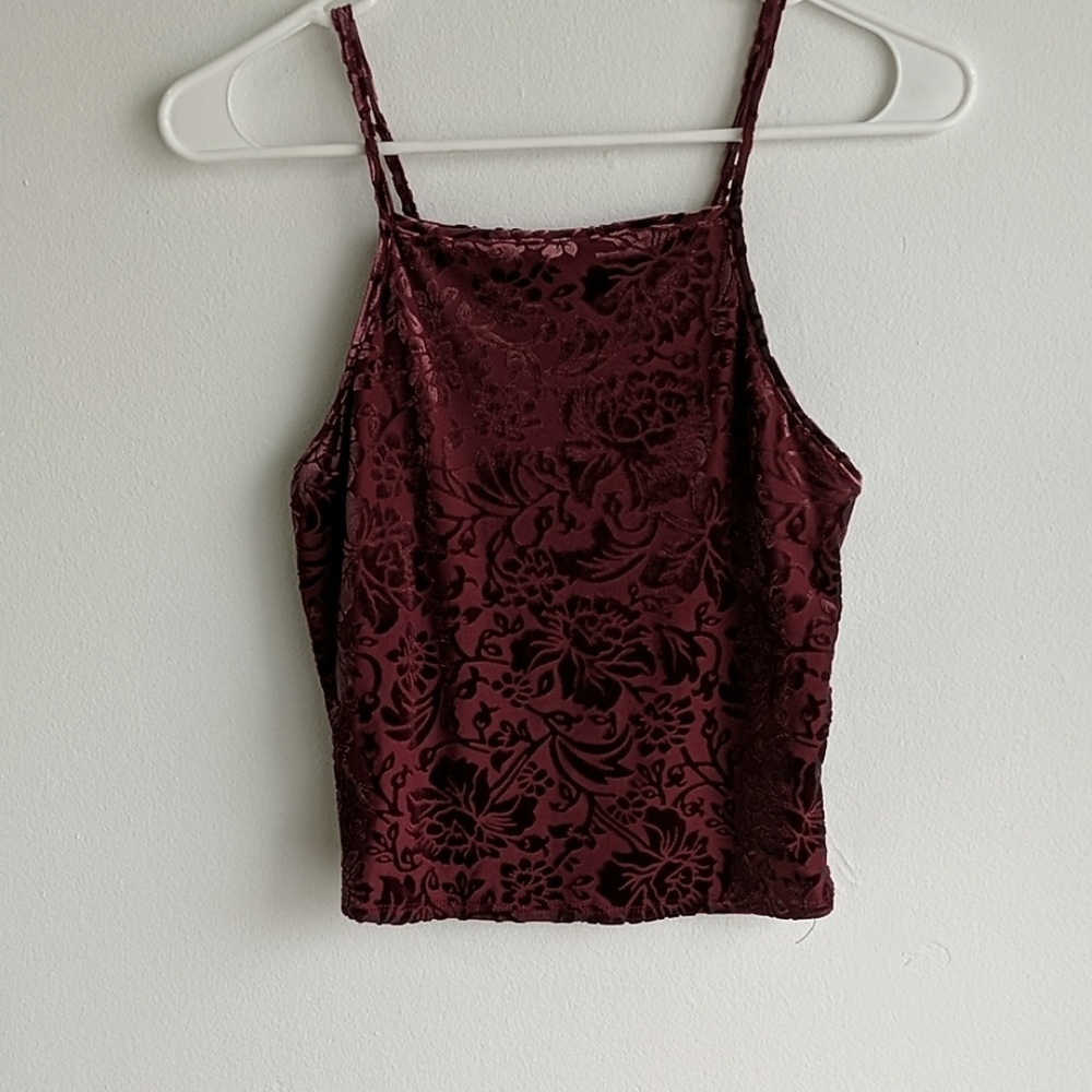 Velvet Crop Top